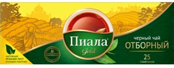ПИАЛА ГОЛД Чай черный пак. Отборный 25пак   1*90 ПИАЛА ГОЛД Чай черный пак. Отборный 25пак   1*90