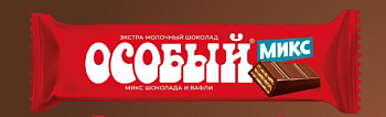 НОВИНКА СЛАВЯНКА Шоколад ОСОБЫЙ Экстрамолочный с вафлями 40гр  1*14