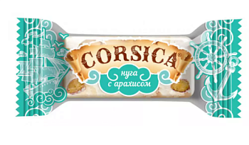 СЛАВЯНКА Конфеты CORSICA нуга и арахис /пак.1кг/ 1*4