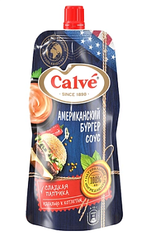 CALVE Соус Американский бургер 230мл д/пак 1*28