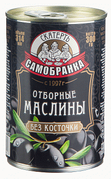 -15% СКАТ-САМОБР Маслины б/к отборные 300гр ж/б 1*12