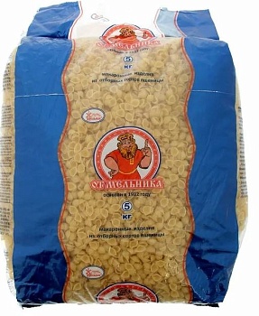 МЕЛЬНИК Макаронные изделия РАКУШКА  фас.5кг  1*7