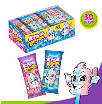 КАНДИ-КЛАБ Зефир КРАШ КУДРЯШ ПЛОМБИР Маршмеллоу 12гр  12*30 КАНДИ-КЛАБ Зефир КРАШ КУДРЯШ ПЛОМБИР Маршмеллоу 12гр  12*30