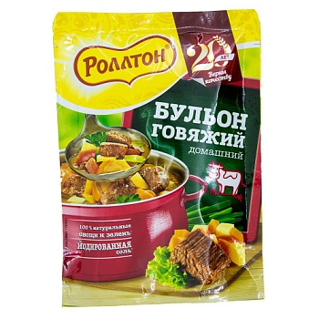 РОЛЛТОН Бульон куринный 90гр  1*24