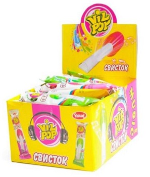 КАНДИ-КЛАБ VIL POP MUSIC Карамель на палочке 13гр  12*30