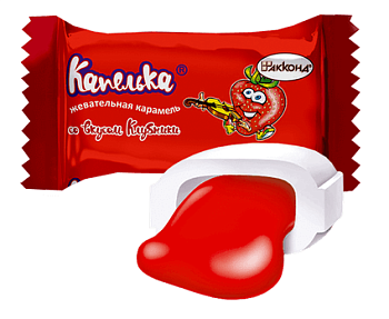 АККОНД Карамель КАПЕЛЬКА Клубника фас.1кг пакет 1*5