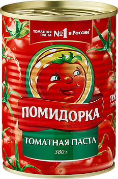 -34% АКЦИЯ ПОМИДОРКА Томатная паста  380гр ж/б ГОСТ1*12