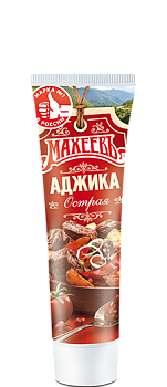 МАХЕЕВЪ Приправа АДЖИКА Острая 100гр туба 1*15