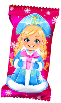 ЛЮСИ Конфеты НГ МЕЧТА СНЕГУРОЧКА вкус сгущенка  1*2