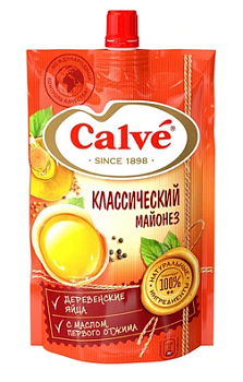CALVE Майонез Классический 50% 400мл д/пак 1*24