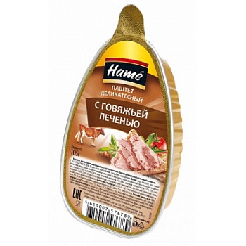 ХАМЕ Паштет 105гр Говяжья печень 1*16
