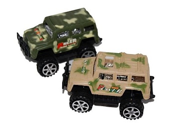 Игрушка МАШИНКА ВОЕННЫЙ ДЖИП 14см   1*1