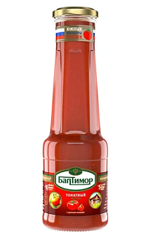 БАЛТИМОР Кетчуп Томатный 530гр ст/бут 1*8
