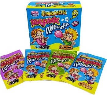 КАНДИ-КЛАБ ПРИКОЛИСТЫ.ШАРИК-ПИЩАЛКА Взрывная карамель с тату 1гр  12*30 КАНДИ-КЛАБ ПРИКОЛИСТЫ.ШАРИК-ПИЩАЛКА Взрывная карамель с тату 1гр  12*30