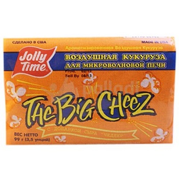 ДЖОЛЛИ ТАЙМ Попкорн д/микр.печи с Сыром Чеддер 99гр (8*18)  1*18 ДЖОЛЛИ ТАЙМ Попкорн д/микр.печи с Сыром Чеддер 99гр (8*18)  1*18