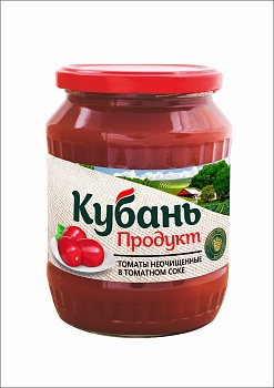 КУБАНЬ ПРОДУКТ Томаты маринов неочищ в томат соке 680гр ст/банка твист 1*12