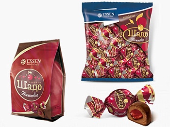 ЭССЕН Конфеты ШАДО ВИШНЕВОЕ желейные вал 1*4