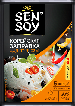 СЭНСОЙ Заправка для Фунчозы по-корейски Премиум 80гр пакет 1*20
