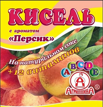 АГРИППИНА Кисель Персик 220гр  1*30