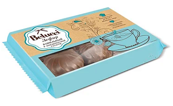 KDV Зефир в шок. глазури фас.380гр флоупак 1*6