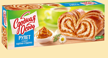 ЧЕРЕМУШКИ Рулет ВАРЕНАЯ СГУЩЕНКА 400гр  1*6