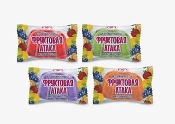 РАХАТ Мармелад ФРУКТОВАЯ АТАКА вес  1*4