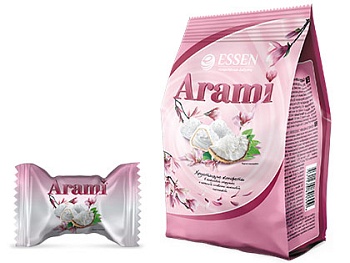 ЭССЕН Конфеты ARAMI с кокосовой стружкой 200гр 1*8