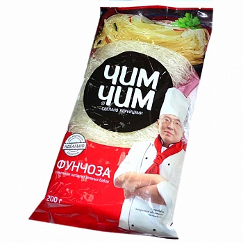 ЧИМ-ЧИМ Вермишель Фунчоза БОБОВАЯ 200гр  1*18