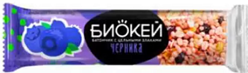 САВИНОВ Батончик БИОКЕЙ с черникой и цельными злаками 25гр  8*18