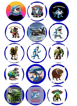 Игрушка ЗНАЧЁК АНИМЕ /уп.5шт/ средний   1*1