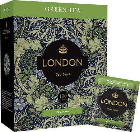 LONDON TEA CLUB Чай зеленый пак.  Green Tea  100пак сашет   1 8 26.05.2023 15 00 01
