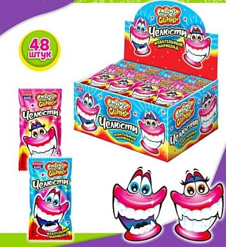 КАНДИ-КЛАБ CRAZY GUMMY ЧЕЛЮСТИ Мармелад 10гр  12*48 КАНДИ-КЛАБ CRAZY GUMMY ЧЕЛЮСТИ Мармелад 10гр  12*48