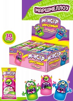 КАНДИ-КЛАБ Зефир ХРУСТЯМБА МОНСТР хрустящий 13гр  12*30