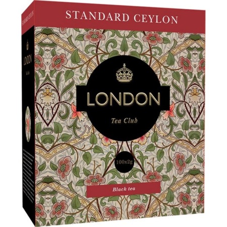 СУПЕР ЦЕНА LONDON TEA CLUB Чай черный пак. Standard Ceylon 100пак сашет   1 8 19.05.2023 16 33 55