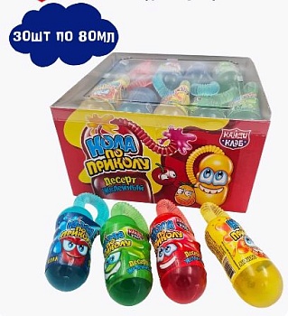 КАНДИ-КЛАБ Десерт желейный КОЛА ПО ПРИКОЛУ  80мл  4*30 КАНДИ-КЛАБ Десерт желейный КОЛА ПО ПРИКОЛУ  80мл  4*30