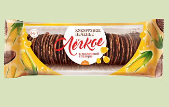 -10% ПРОДПОСТАВКА Печенье КУКУРУЗНОЕ "ЛЕГКОЕ" в мол.глаз.25М 145гр  1*12