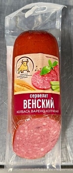 -15% АКЦИЯ СПК Колбаса в/к Сервелат Венский термофор.пак. 0,250кг  1*1