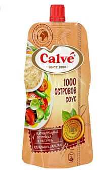 CALVE Соус 1000 островов 230мл д/пак 1*28