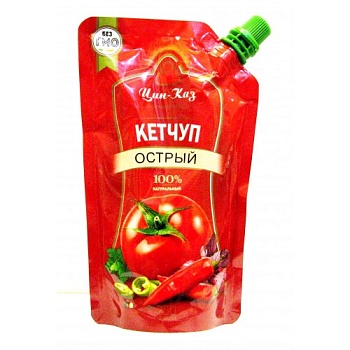 ЦИН-КАЗ Кетчуп ОСТРЫЙ 250гр  1*26