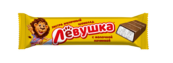 НОВИНКА СЛАВЯНКА Батончик ЛЕВУШКА с молочной начинкой 45гр  1*20