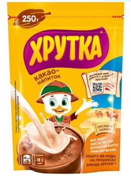 НЕСТЛЕ Какао-порошок ХРУТКА 250гр. пакет 1*9