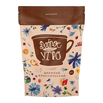 ДОБРОЕ УТРО Цикорий КЛАССИЧЕСКИЙ 80гр м/уп 1*36